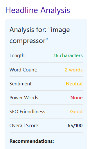 Headline Analyzer/Generator